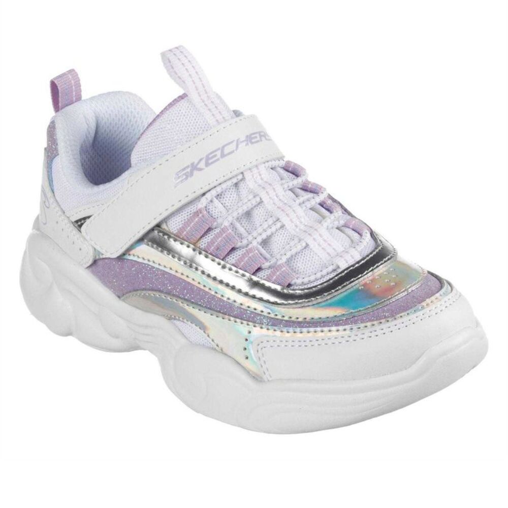 Skechers Childrens/Kids Low Cut Sneakers / White/Lavender